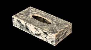 Resin Tissue Organizer Elegant Tissue Box Cover for Living Room Bedroom Bathroom and Reception - Product Image 3