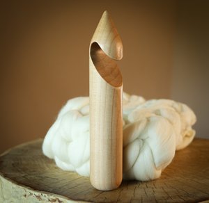 Ganchillo de Madera Natural Ecológico, Grosor y Longitud Personalizables, Estilo Simple, Forma Recta, para Tejer a Mano - Product Image 2