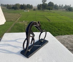 Escultura de Mesa Moderna Abstracta de Aluminio, Hecha a Mano, Pequeña, Ecológica, Duradera, para Hogar, Oficina, Navidad, Arte Metálico, Decoración del Hogar - Product Image 4