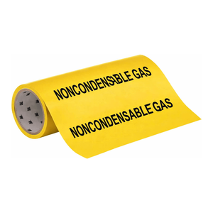 Rollo de Marcadores Flexibles para Tuberías de Gas No Condensable, para Identificación de Tuberías Industriales, de Brady - Product Image 3