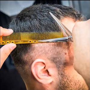 Ciseaux de coiffure professionnels en acier inoxydable, lame tranchante, pour droitiers, manche moyen - Product Image 6