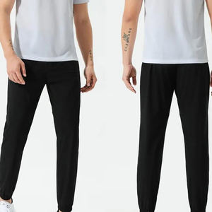 Pantalones Deportivos Color Beige con Bloques de Color, Logotipo Personalizado, Otoño, Hombre, Pierna Recta, Poliéster/Algodón, Transpirables, Antiarrugas, Corte Regular - Product Image 4