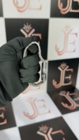 50 CT Moissanit Ronda Viktorianische Luxus-Geschäftsmode-Uhr für Herren und Damen Edelstahlgehäuse Analoganzeige Wasserdicht