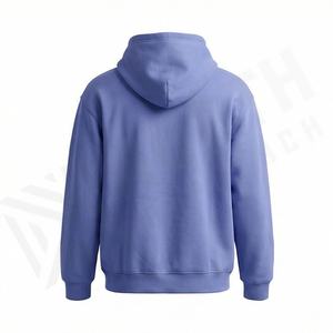 Sweats à capuche pour hommes, couleur unie, coupe oversize, pull, vente en gros, logo personnalisé, homme femme, molleton épais, streetwear, hauts - Product Image 2