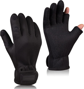 Guantes de Pesca Vantrex Industries VI-FG-104 Inteligentes, Transpirables, de Secado Rápido, Ligeros, con Protección UV, Antideslizantes e Impermeables para Invierno - Product Image 1