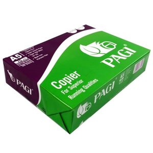 Papier pour imprimante PAGI A4 70 Blancheur : 90% Taille : 210x297 mm 70 g/m² x 5 rames, 500 feuilles/rame, 5 rames/carton - Product Image 1