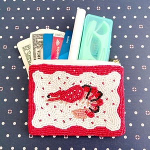 กระเป๋าใส่เหรียญลายโบท็อกซ์ กระเป๋าเครื่องสำอางเก๋ไก๋ กระเป๋าคลัทช์แฮนด์เมดสุดหรู ของขวัญสำหรับผู้หญิง กระเป๋าซิปขนาดใหญ่ - Product Image 4