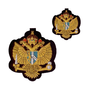 Hand Embroidered Bullion Wire Badges Embroidery Fashion Luxury Eco-Friendly Customized - Product Image 3