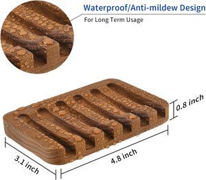 Support à Savon en Bois Fait Main avec Logo Personnalisé, Plateau Égouttoir en Bois pour Savon en Barre, Idéal pour Lavabo de Salle de Bain, Fournisseur en Gros - Product Image 6