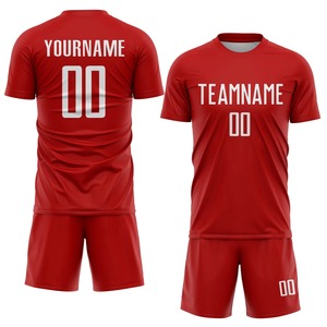 Nuevo Uniforme de Fútbol Personalizado, Conjunto de Camiseta de Color Sólido, Nombre y Número del Equipo Personalizados, Kit de Fútbol Transpirable de Secado Rápido para Clubes - Product Image 1