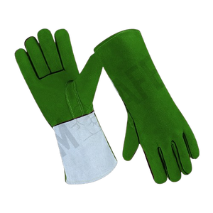 Cowhide Split Leather Anti-Vibration Safety Gloves Safety Cuff Industrial Work Heat Resistant Hockey Palm <b>Fire</b> Protection - Product Image 4