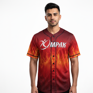 Camiseta de béisbol profesional para equipos con tela de sublimación duradera - Product Image 1