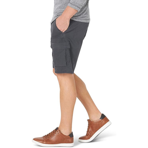 Men's Casual <b>Stretch</b> <b>Cargo</b> Shorts Elastic Waist Drawstring Multi Pocket Work Shorts Made in Bangladesh - Product Image 2