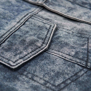 Gilet en jean pour femme, décontracté, couleur unie, boutonné devant, délavage clair, coton, taille haute, coupe ajustée, style automne, respirant, écologique - Product Image 5