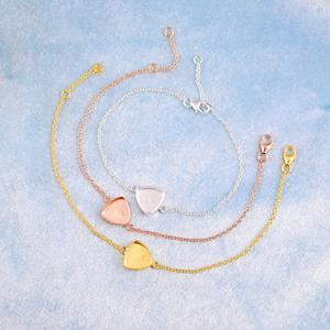 Pulsera de Cadena con Eslabones de 10mm en Plata 925 Maciza y Oro de 18k, con Bisel Trillón, para Guardar Leche Materna, Accesorios de Joyería DIY de Resina - Product Image 4