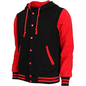 Direct Factory Men's Vintage Varsity College <b>Jacket</b> Breathable Canvas Stand Hood Customized <b>Patch</b> Winter Baseball Bomber Design - Product Image 6