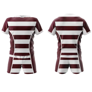 2026 New Design Eco-Friendly Plus Size Silk Screen Printing Custom Rugby Jersey Set Quick Dry Uniform <b>Polyester</b> Sports <b>T</b>-<b>Shirt</b> - Product Image 4
