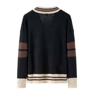 Men's Autumn <b>Cardigan</b> <b>Sweater</b> Single Button V-neck Polyester/Cotton High Quality Anti-Wrinkle Quick Dry - Product Image 2