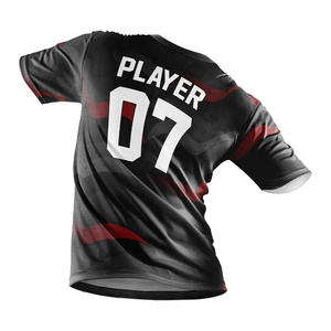 Camiseta de Fútbol Personalizada para Hombre, con Transferencia Térmica, de Secado Rápido, Transpirable, de Manga Corta, con Logotipo Personalizado y Nombre del Equipo - Product Image 3