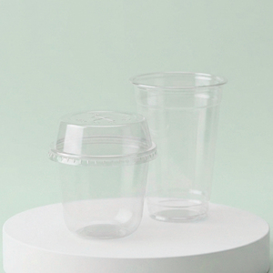 Wholesale 16oz PP Round Bottom U Shape Clear Ice Coffee <b>Plastic</b> <b>Cups</b> With Lids - Product Image 1