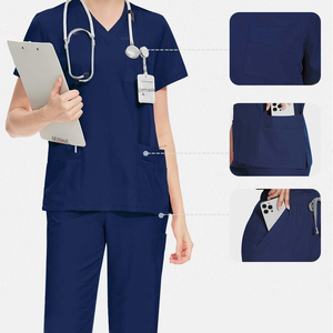 Conjuntos de Uniformes Médicos Clásicos al por Mayor, Uniformes de Hospital Cómodos, Uniformes de Enfermería, Trajes Profesionales para Médicos, Ropa de Trabajo - Product Image 4