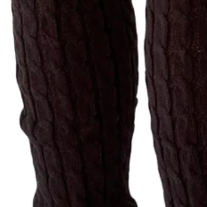 AKA Knit Leg Warmers for Women Winter Boot <b>Black</b> <b>Socks</b> Pink <b>Black</b> Green Stretch Cable Knit Dance Leg Sleeves Cozy Warm - Product Image 4