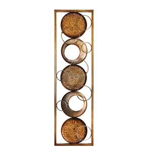 Arte Mural Metálico de Gran Tamaño con Diseño Art Deco para Espacios Modernos, para Mejorar la Decoración Interior - Product Image 1