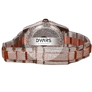 Montre de luxe en quartz pour homme, étanche, en alliage premium, avec cristal saphir, diamant Moissanite couleur D VVS1, professionnelle - Product Image 2