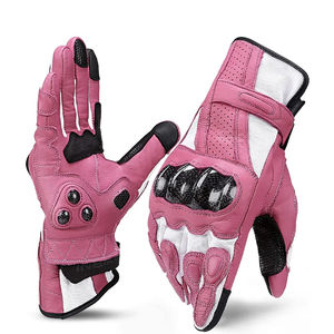 Gants de moto en cuir, hiver, grande taille, respirants, coupe-vent, logo personnalisé, gants de course moto - Product Image 6