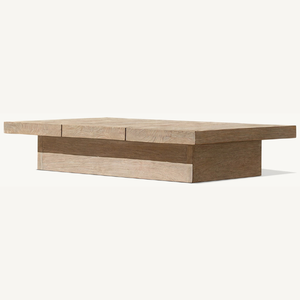 Table basse rectangulaire en bois, mobilier moderne pour salon, écologique et durable, en promotion - Product Image 2