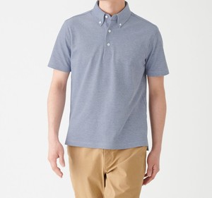 T-shirts à manches courtes boutonnés pour hommes, en coton 100% de haute qualité, tricoté, respirant, avec impression de logo personnalisé sur le devant - Product Image 1