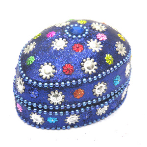 Boîte à trésors ovale en métal décorée de perles, pour cadeaux de mariage pour femmes, à prix avantageux - Product Image 2