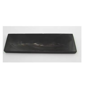 Placa de Cuerno de Búfalo Natural Hecha a Mano, con Rayas Blancas y Negras, para Fabricación de Marcos de Cuerno, Bloques Rectangulares de Alta Calidad - Product Image 2