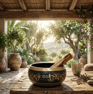 Cuenco tibetano para meditación profunda - Cuenco de sonido metálico profesional para yoga y sanación de chakras - Product Image 3
