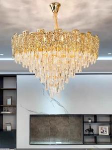 Lámpara de Araña de Cristal de Diseño de Lujo con Recubrimiento Dorado para Proyectos de Iluminación Interior de Villas y Mansiones de Lujo al Mejor Precio - Product Image 2