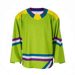 Camiseta de Hockey Sublimada de Alta Calidad para Entrenamiento – Tejido de Malla Transpirable con Colores Personalizados del Equipo y Diseño de Cuello en V - Product Image 1
