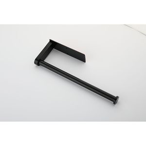 2 Pack Black Wall-Mounted Self-Adhesive Paper Towel Holder <b>Kitchen</b> <b>Storage</b> Cabinet for Convenient Towel Organization - Product Image 2