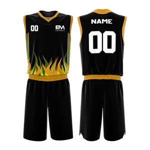 Ropa de Baloncesto de Poliéster de Secado Rápido con Impresión por Transferencia de Calor - Product Image 2