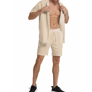 Ensembles de vêtements d'extérieur tricotés pour hommes Job Easy Wear, avec logo personnalisé, respirants, en tissu uni teint. - Product Image 5