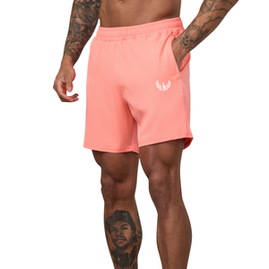<b>Mens</b> Peach Performance <b>Shorts</b> Elastic Waist Athletic Running Fitness Training Sportswear Activewear <b>Shorts</b> - Product Image 1