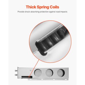 Supporti per Paraspruzzi in Acciaio Inox con Molla, Distanza tra i Bulloni 2 1/2 Pollici, 1 Paio per Accessori di Controllo Carico per Semirimorchi - Product Image 4