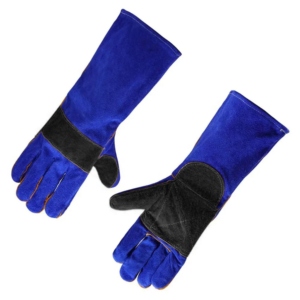 Extreme Aluminized Cowhide Split Leather Welding Gloves CE Certified 11 oz Safety <b>Cuff</b> Heat Protective Hand & <b>Arm</b> Protection - Product Image 2