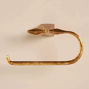 Heavy Duty Iron Toilet Paper Stand Freestanding Bathroom Tissue Roll Holder Modern Space Saving Solution - Product Image 1