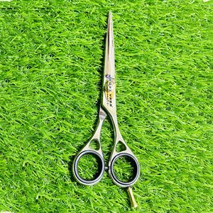 Ciseaux de coiffure professionnels pour salon, manche en acier inoxydable, lame ultra-affûtée de précision, design personnalisé - Product Image 4