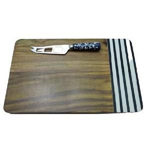 Planche à découper en bois d'acacia faite à la main, plateau de service pour fromages et charcuteries, passe au lave-vaisselle, réutilisable pour la découpe en cuisine - Product Image 3