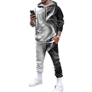 Chándal personalizado de alta calidad para hombre, ropa informal, chándal de 2 piezas, sudadera completa, para gimnasio y correr. - Product Image 3