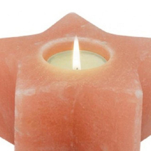 Himalayan Salt Star Tealight <b>Candle</b> Holder Handmade Natural <b>Pink</b> Crystal Eco-Friendly Modern Rustic Home Decoration Feng Shui - Product Image 5