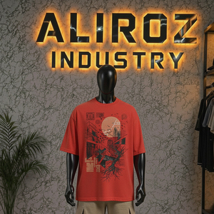 T-shirts surdimensionnés pour hommes en coton épais à manches courtes – Nouveauté été – Prix de gros - Product Image 5