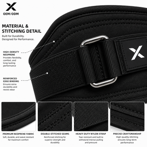 Ceinture de Soutien Lombaire Ajustable en Néoprène pour Musculation, Ceinture de Fitness Personnalisable OEM ODM avec Logo - Product Image 3