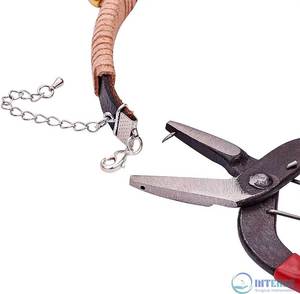 Pince à perforer en acier inoxydable pour bijoux, pince à œillets pour la fabrication de bracelets, outil manuel de découpe pour perforer le papier et le cuir - Product Image 2